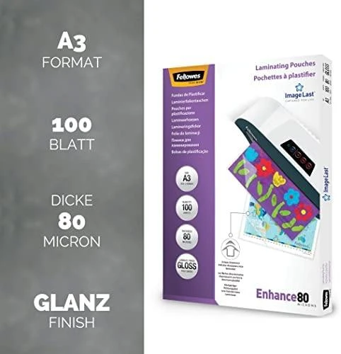 Laminavimo maišelis FELLOWES IL, 80 mikronų, A4, 25 vnt.