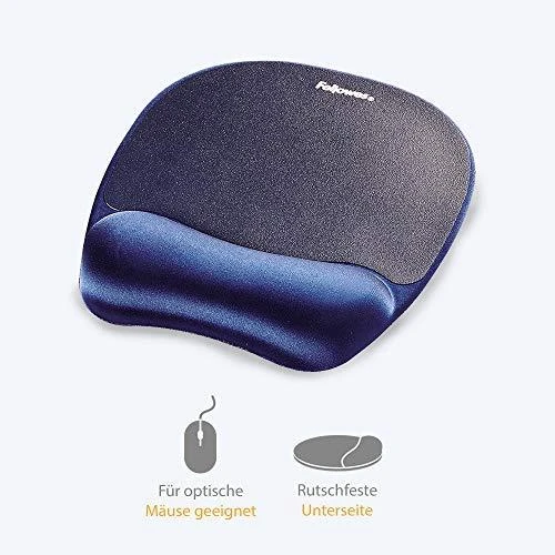 Fellowes | Foam Pelės kilimėlis su riešo atrama | Mouse pad with wrist pillow | 202 x 235 x 25 mm | Sapphire