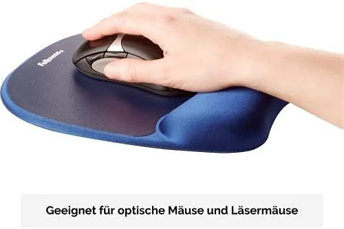 Fellowes | Foam Pelės kilimėlis su riešo atrama | Mouse pad with wrist pillow | 202 x 235 x 25 mm | Sapphire