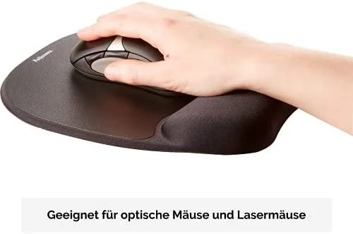 Kilimėlis pelei gelinis su atrama riešui Fellowes Memory Foam, juodas 0407-018