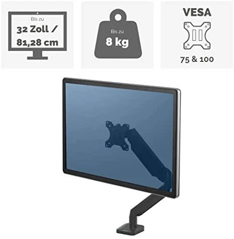 Laikiklis Fellowes | Platinum Monitorius Arm iki 32" | 8043301 | Juodas