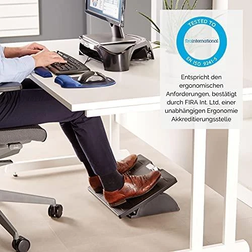Kojų atrama FELLOWES OFFICE SUITES su antimikrobine MICROBAN apsauga