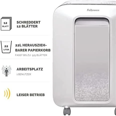 Fellowes Powershred popieriaus naikiklis LX201 baltas