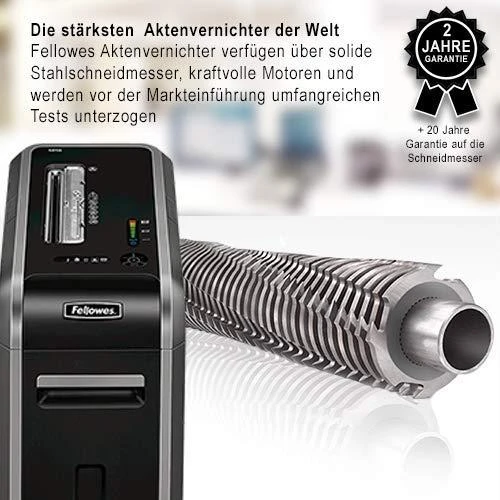 Fellowes 125i - Juostų smulkinimas - 23 cm - 5,8 mm - 53 L - 45 min - 4800 mm/min