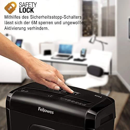 Fellowes 6M smulkintuvas su apsauginiu užraktu