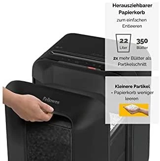 Fellowes Micro-Cut | LX200 | Juodas | Popieriaus smulkinimas | Kreditinių kortelių smulkinimas | Tradicinis
