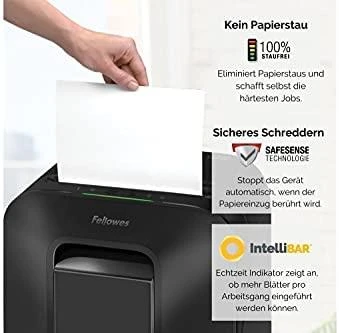 Fellowes LX200 smulkintuvas su integruotais technologijų rodikliais
