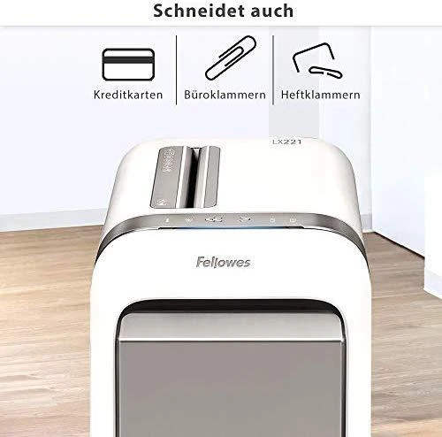 Fellowes MicroShred LX221 Popieriaus smulkinimas, Kreditinių kortelių smulkinimas, Tradicinis