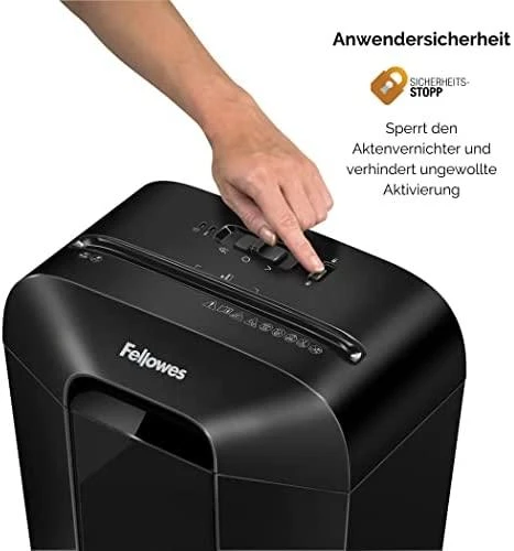Fellowes Powershred | LX70 | Juodas | 18 L | Kreditinių kortelių smulkinimas | Popieriaus apdorojimo standartas / išvestis 11 lapų per eigą | Skersinis smulkintuvas | Garantija 24 mėn.