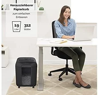 Fellowes Cross-Cut | LX85 | Juodas | Popieriaus smulkinimas | Kreditinių kortelių smulkinimas | Tradicinis