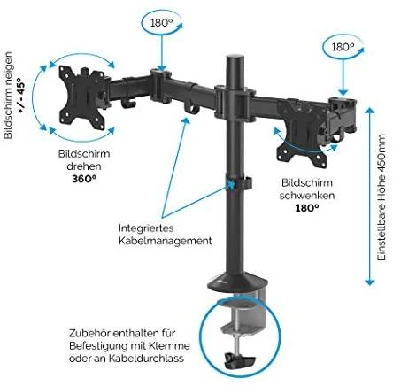 Fellowes ergonominė laikiklis 2 monitoriams, Reflex