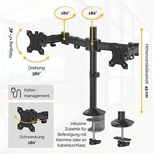 Fellowes ergonominė laikiklis 2 monitoriams, Reflex