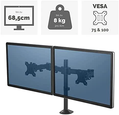 Fellowes ergonominė laikiklis 2 monitoriams, Reflex