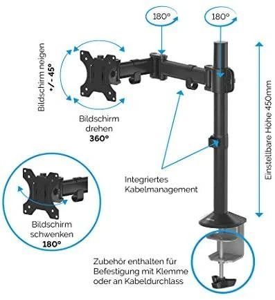 Fellowes laikiklis 1 monitoriui „Reflex“ (8502501)
