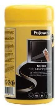 Valiklis Fellowes 100 ekrano valymas – Įrangos valymo drėgnos šluostės – LCD/TFT/Plazma – Daugiaspalvis – 82 mm – 82 mm – 170 mm