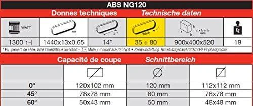 FEMI ABS NG120 1300W juostinis pjūklas (-ABSNG120)