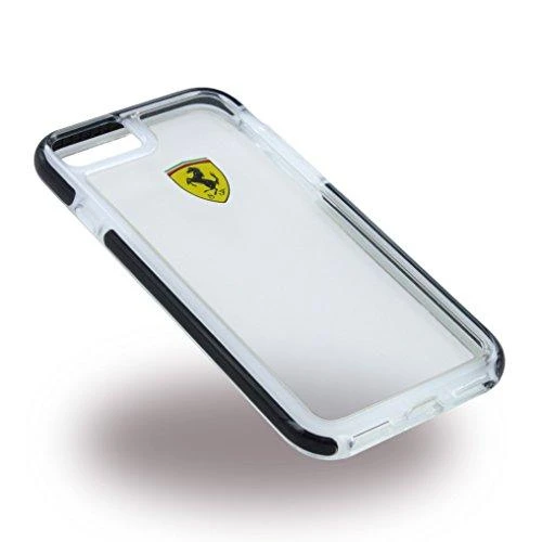 FERRARI kietas dėklas FEGLHCP7BK IPHONE 7 / 8 TRANSPARENT