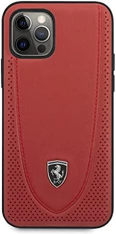 Apple iPhone 12 / 12 Pro Ferrari dėklas Off Track Perforated (FEOGOHCP12MRE) raudonos spalvos