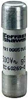 Mersen Nordic Ab MERSEN Saugiklio įdėklas cilindrinis 10x38mm 500VAC gG 2A D213098