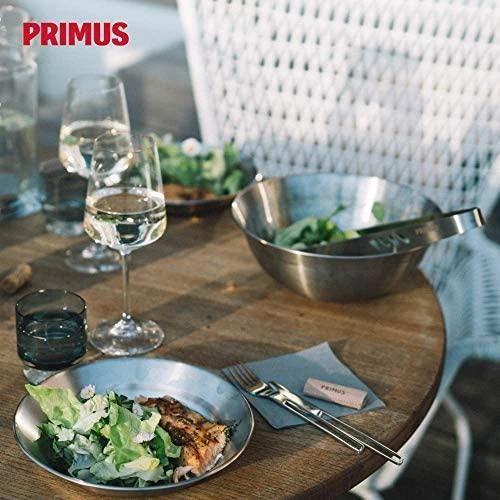 Švedija Primus Campfire serving kit steel bowl with lid and 4 plates
