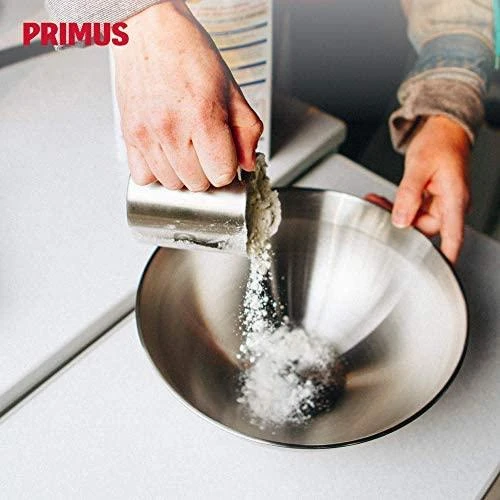 Švedija Primus Campfire serving kit steel bowl with lid and 4 plates