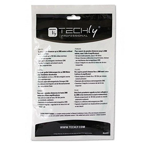 Techly 2m LC/LC 9/125 optinio pluošto kabelis Geltona