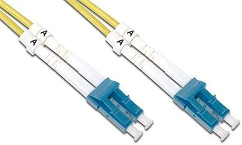 Techly 2m LC/LC 9/125 optinio pluošto kabelis Geltona