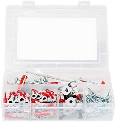 Fischer fischer master box DUOLINE, kaiščiai (šviesi pilka/raudona, su varžtais, 91 vnt.)