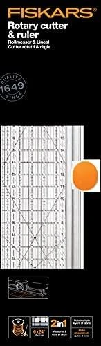Fiskars pjaustyklė su liniuote ir instrukcija