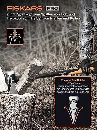 Fiskars Statybininko kirvis/skaldiklis IsoCore XXL