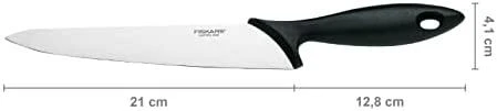 Fiskars "Essential" penkių peilių rinkinys su dėklu