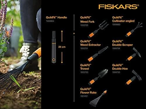 Fiskars QuikFit Trumpas kotas