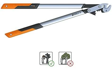 Fiskars PowerGear X sodo žirklės atraminiais ašmenimis LX99, L (1020189)