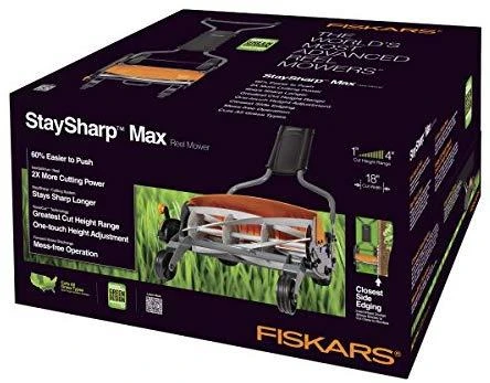 Fiskars Mechaninė vejapjovė be žolės rinktuvo StaySharp Max (1000591) 46cm