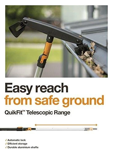FISKARS QuikFit teleskopinis kotas L dydis (grafito spalvos) (1000665)