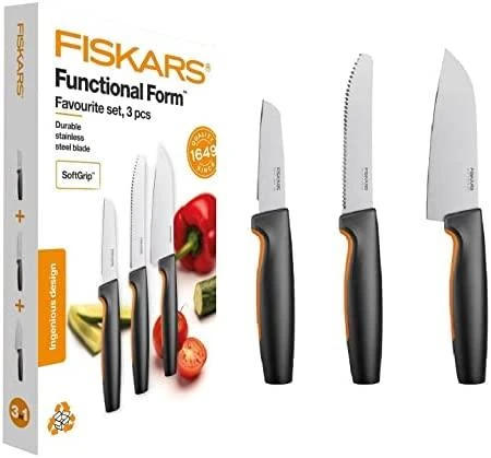 Fiskars Functional Form Favourite 3 vnt. peilių rinkinys 1057556