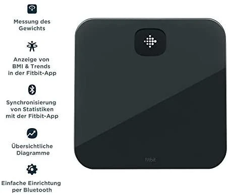 Svarstyklės Fitbit Smart Fitness Scales Aria Air, Juodos