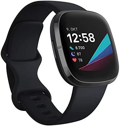 Išmanusis laikrodis Fitbit Sense, Juodas
