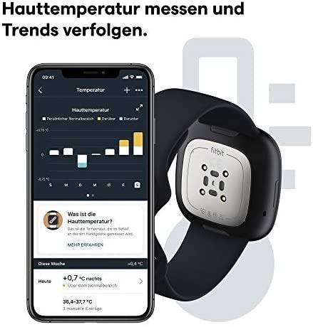 Išmanusis laikrodis Fitbit Sense, Juodas