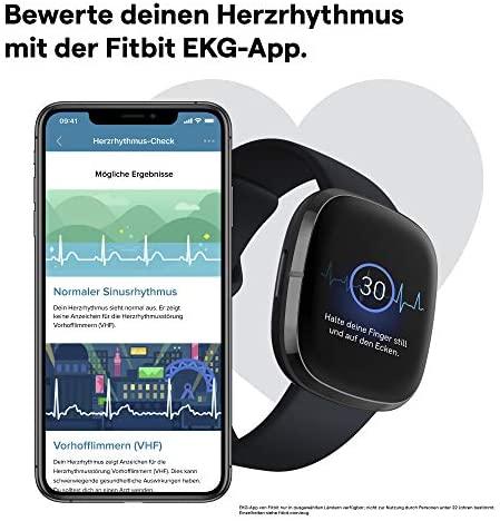 Išmanusis laikrodis Fitbit Sense, Juodas