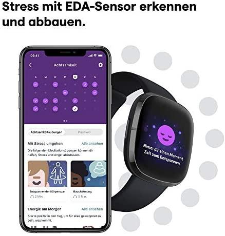 Išmanusis laikrodis Fitbit Sense, Juodas