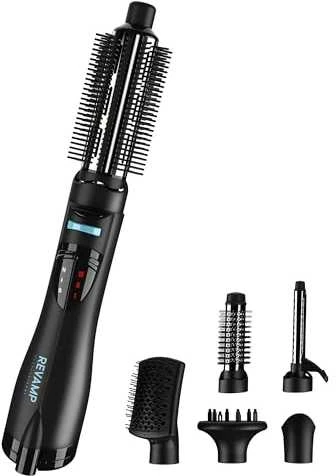 „Revamp DR-1250X-EU Progloss Ionic Airstyle“ 6 viename plaukų formavimo prietaisas su oro kondicionieriumi