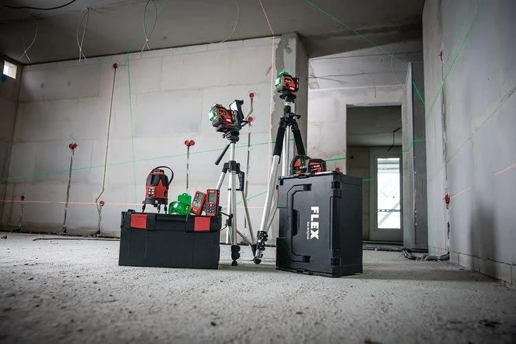 Kryžminis lazerinis nivelyras FLEX ALC 2/1-G/R