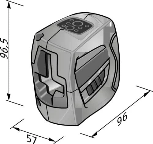 Kryžminis lazerinis nivelyras FLEX ALC 2/1-G/R