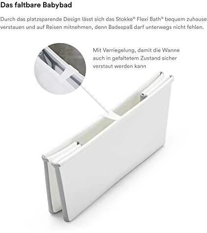 Stokke Flexi Bath - sulankstoma vaikiška vonia | Baltas