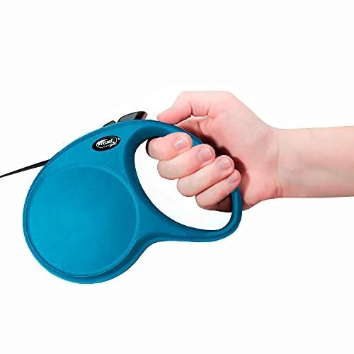 Flexi New Classic L pavadėlis šunims iki 50kg juostinis 5m mėlynos spalvos