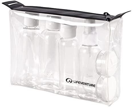 Kelioninių plastikinių buteliukų rinkinys Lifeventure Flight Bottle Set