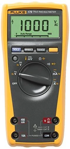 Fluke Networks Fluke 179 tikroji RMS, 9 V, 9 V, 90 mm, 43 mm, 185 mm, 420 g