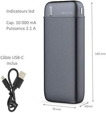 Išorinė baterija Power Bank Forever TB-100M 10000mAh juodas