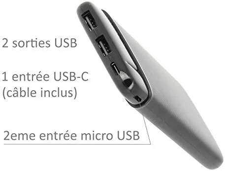 Išorinė baterija Power Bank Forever TB-100M 10000mAh juodas